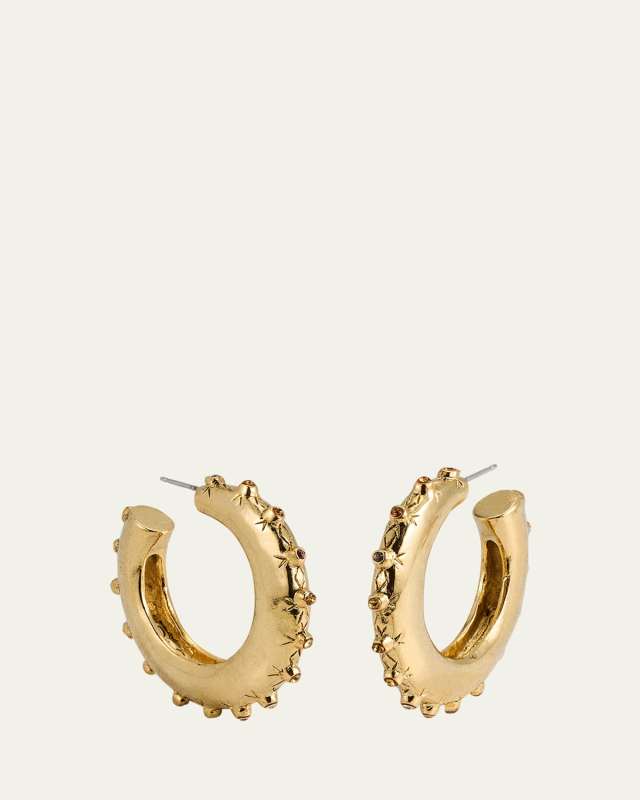 Crystal Hoop Earrings